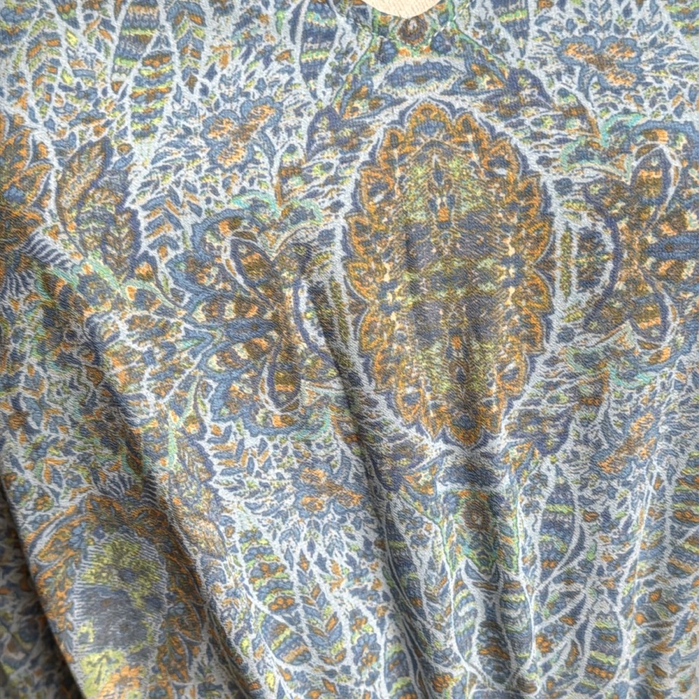 Jane & Delancey Blue Paisley Print Dress Size Medium - Picture 5 of 13